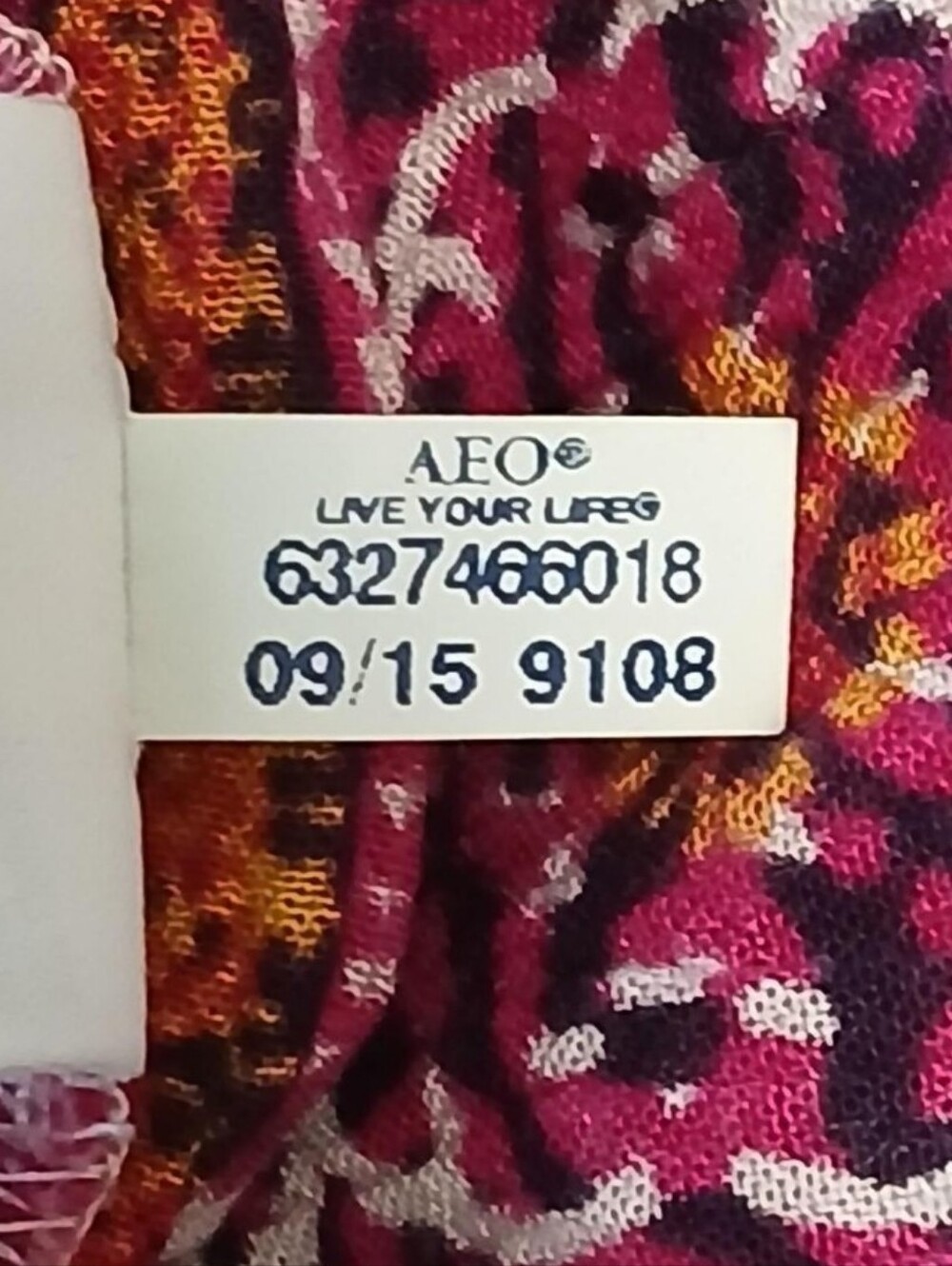Vintage American Outfitters Size L Peasant Dress Burgundy Pink White Purple Mini - Picture 6 of 8